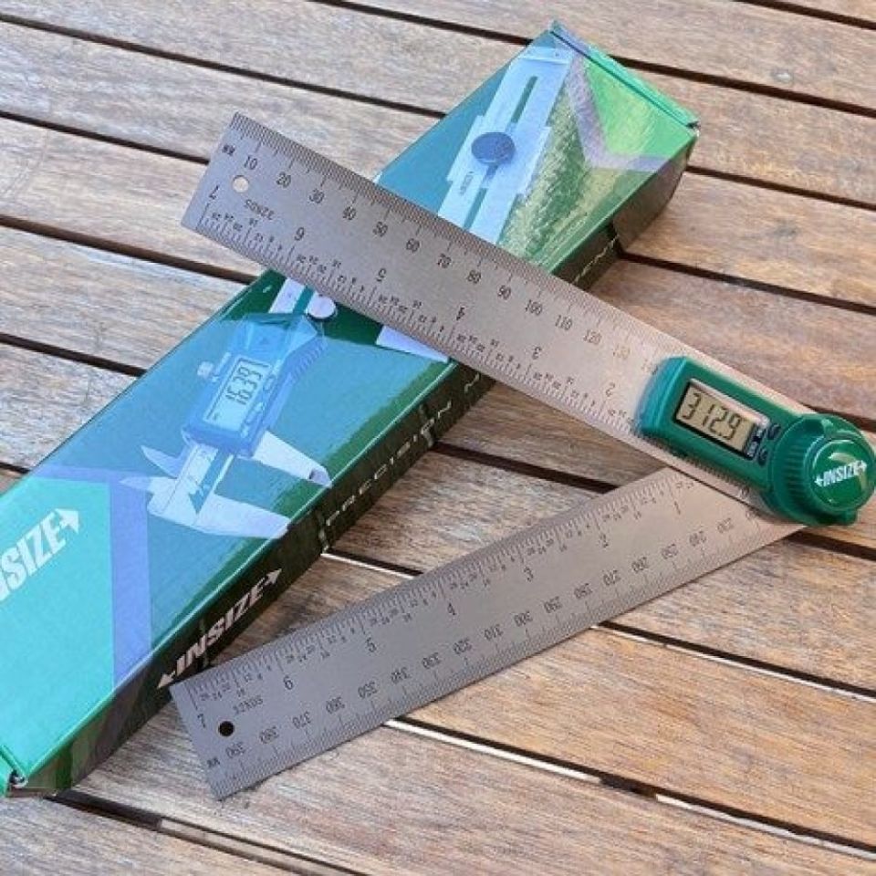 Insize 2176-200 Dijital Açı Ölçer 200mm