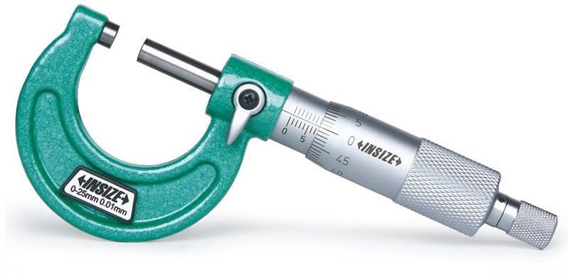 Insize 3203-25A Mekanik Dış Çap Mikrometre 0-25mm (Standart Model)