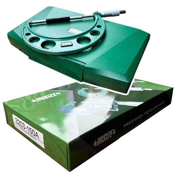 Insize 3203-150A Mekanik Dış Çap Mikrometre 125-150 mm (Standart Model)